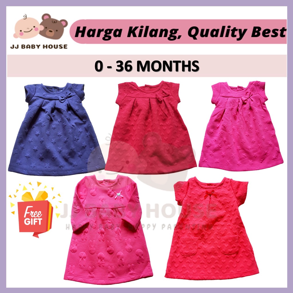 JJ Baby Girl Dress Clothes Baby Girls Clothing Newborn Dress Children's Clothing Cheap Quality Raya Dress