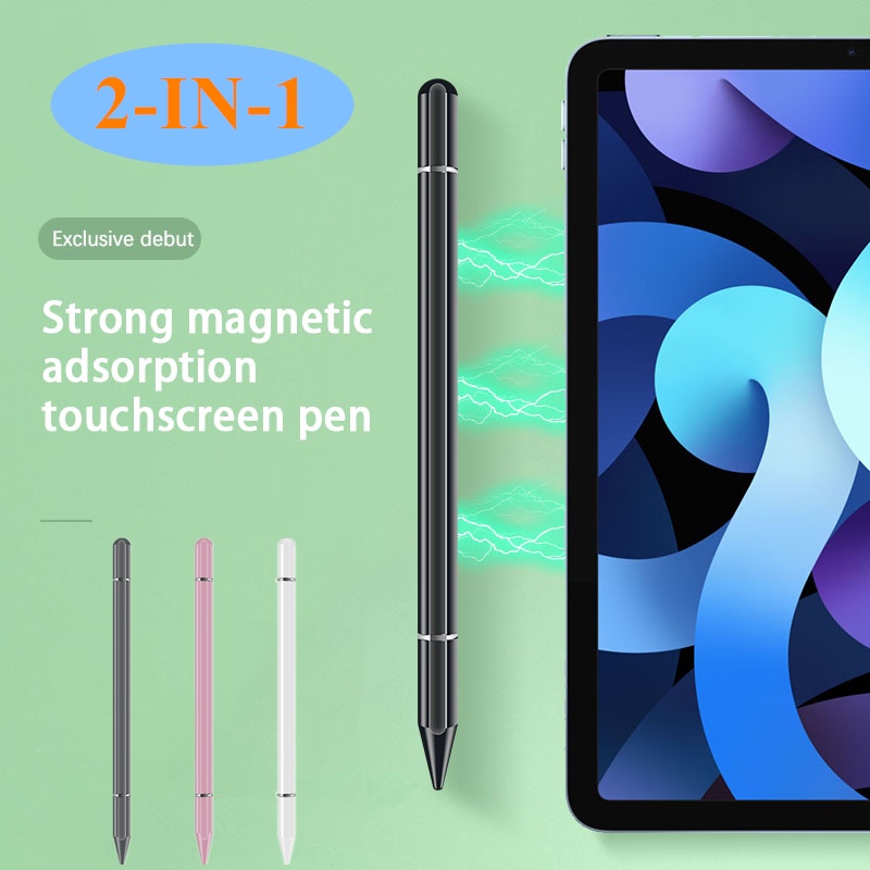 2 in 1 Fiber Stylus Pen Drawing Tablet Pens Capacitive Screen