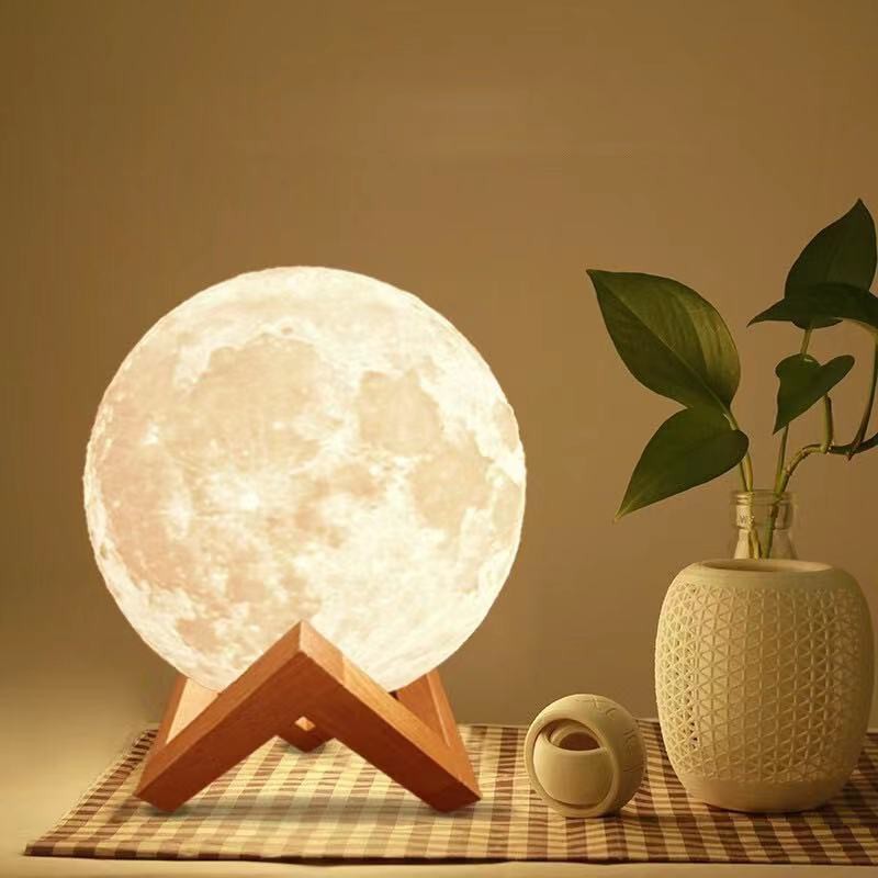[[ HADIAH PERCUMA Lampu LED Moon Light Lampu Lunar Light Lamp Study Lamp Bilik Tidur Led Bed Lamp Lampu Meja
