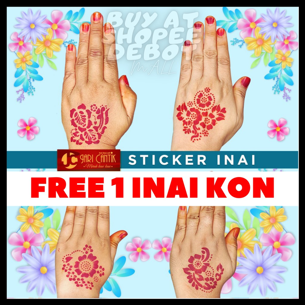 Buy Free Inai Kon Sticker Inai Tangan Inai Merah Inai Serbuk Inai Celup Inai Kampung Inai Nikah Henna Inai Corak Seetracker Malaysia