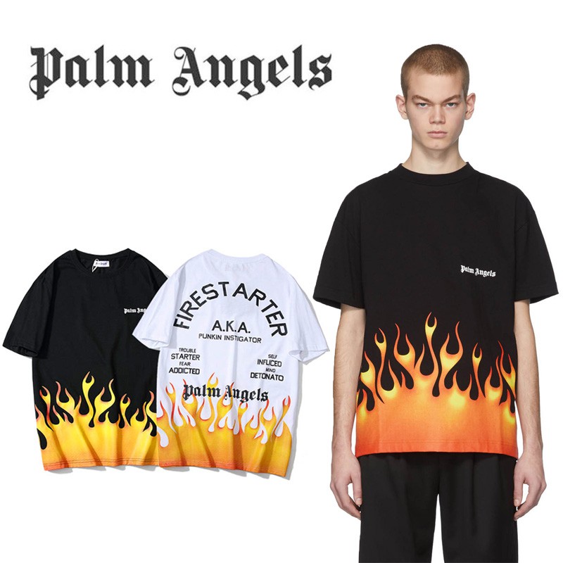 palm angels t shirt flame