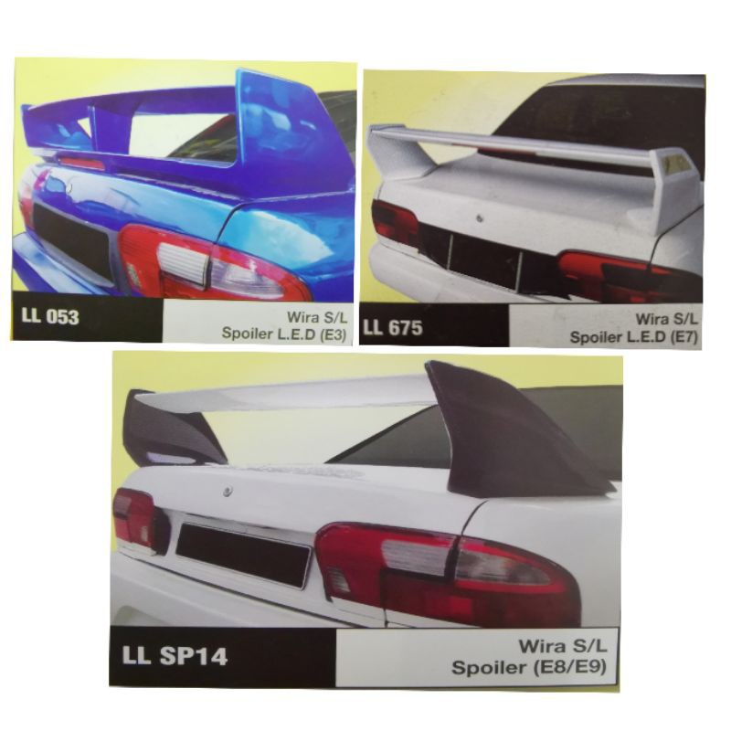 Buy Wira Sedan Spoiler Ll053 E3 Ll675 E7 Llsp14 E8 E9 Fibreglass Without Paint Seetracker Malaysia