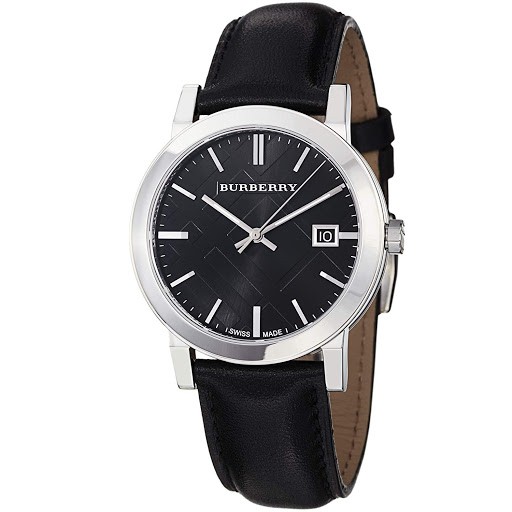 BURBERRY Black Dial Leather Strap Watch BU9009 | Shopee Malaysia