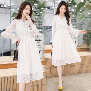 casual white lace dress