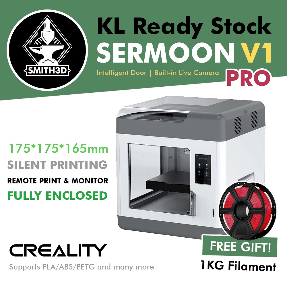 Creality Sermoon V1 Pro Fully Enclosed FDM 3D Printer with Remote Printing & Monitoring, Intelligent Door
