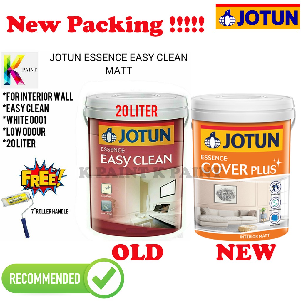 JOTUN EASY CLEAN WHITE 0001 (20L) | Shopee Malaysia
