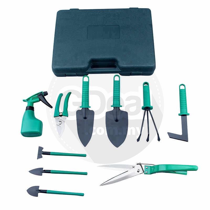 GDeal Top 10 in 1 Outdoor Home Professional Gardening Hand Tools Planting Utensils Set With Tool