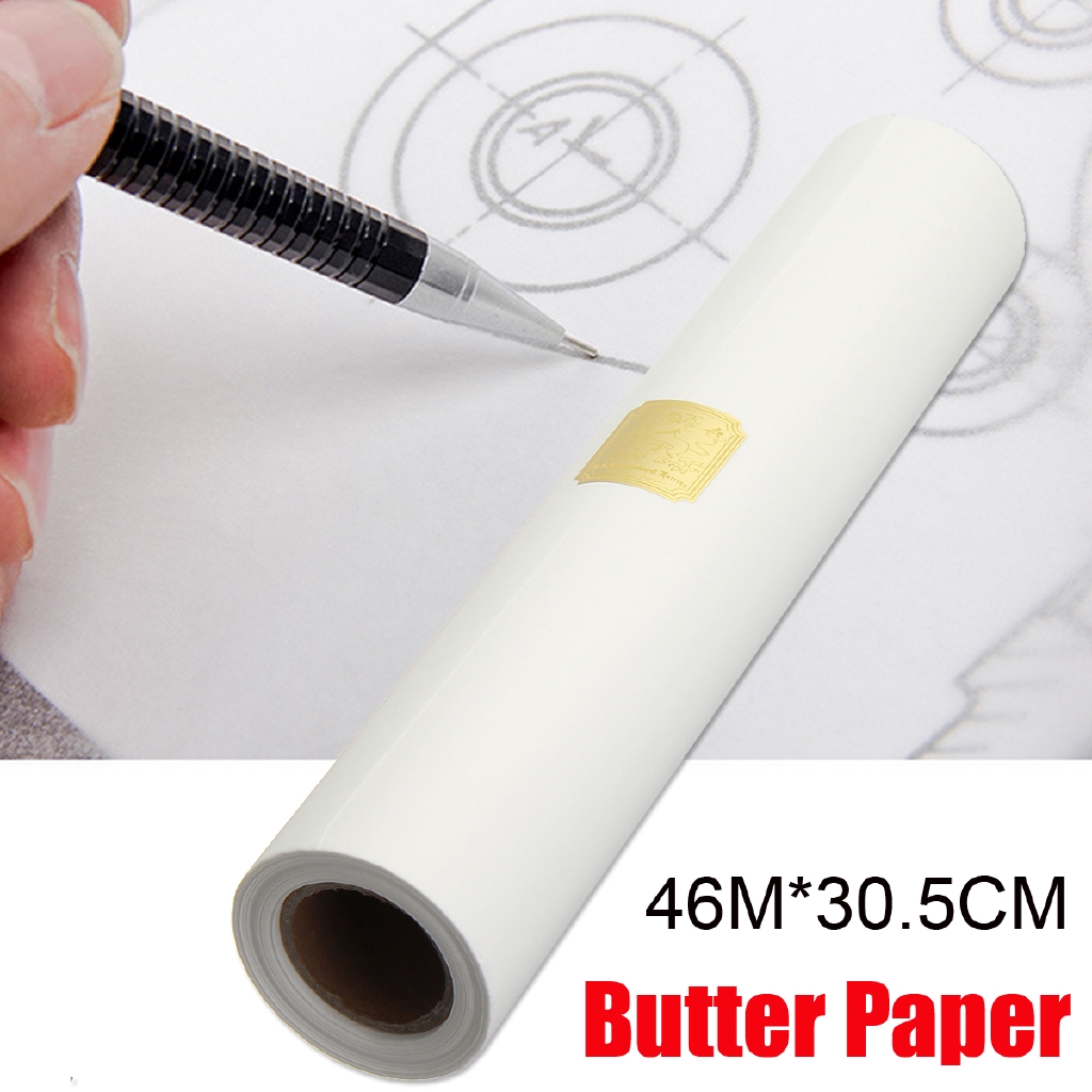 46mx30-5cm-transparent-draft-art-sketch-butter-paper-tracing-paper-roll