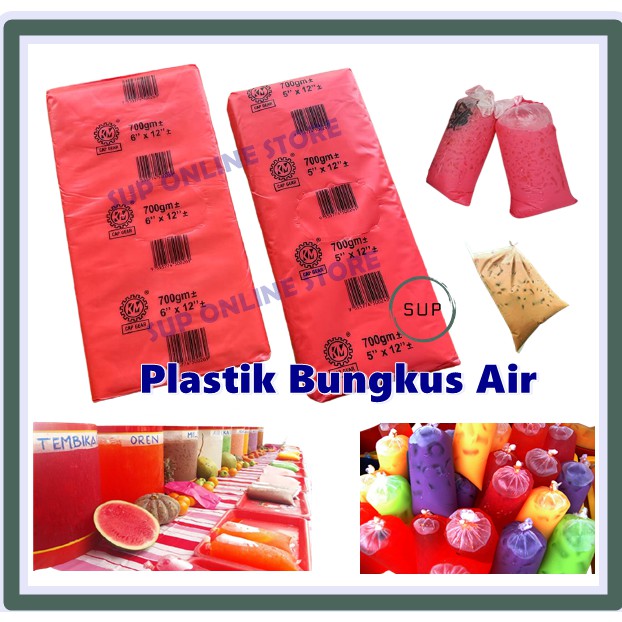 Plastic Packing Hm 700gm± Plastik Bungkus Air 5x12 Inch And 6x12 Inch Meniaga Air 8343