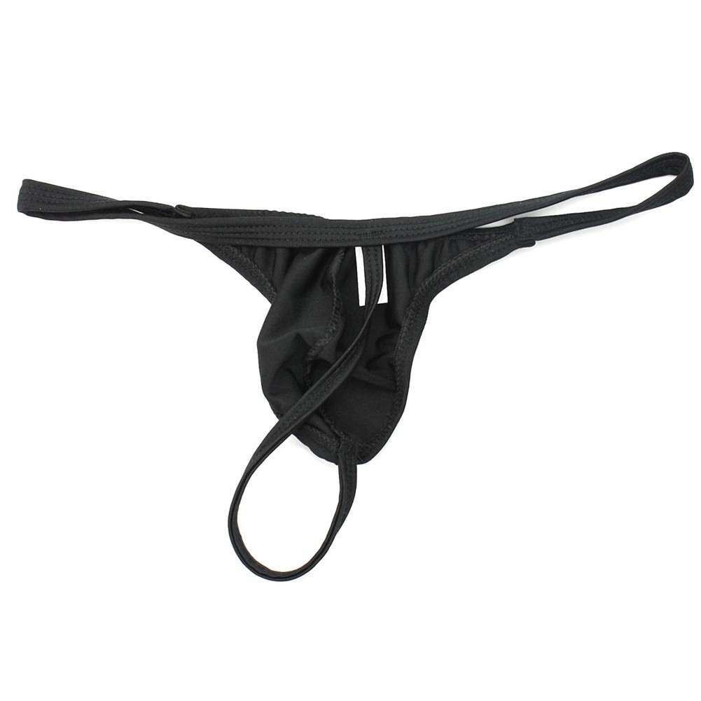 Sexy Black Men S G String T Back Thong Briefs Comfortable Shopee