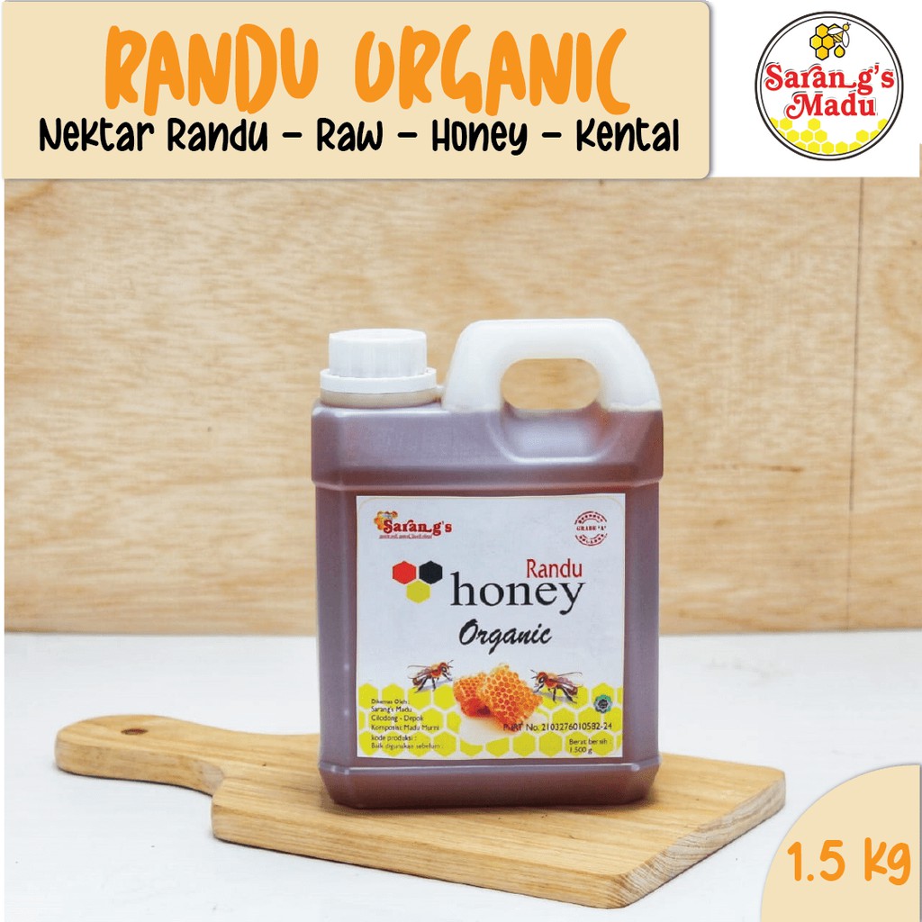 Thick Randu Honey 1500g, export quality, pure honey