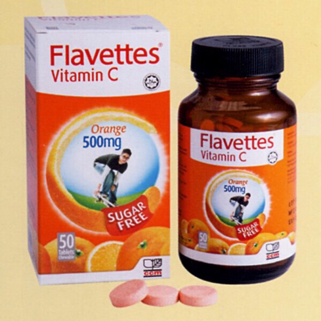Pengobatan Dan Khasiat Herbal Khasiat Flavettes Vitamin C 1000mg