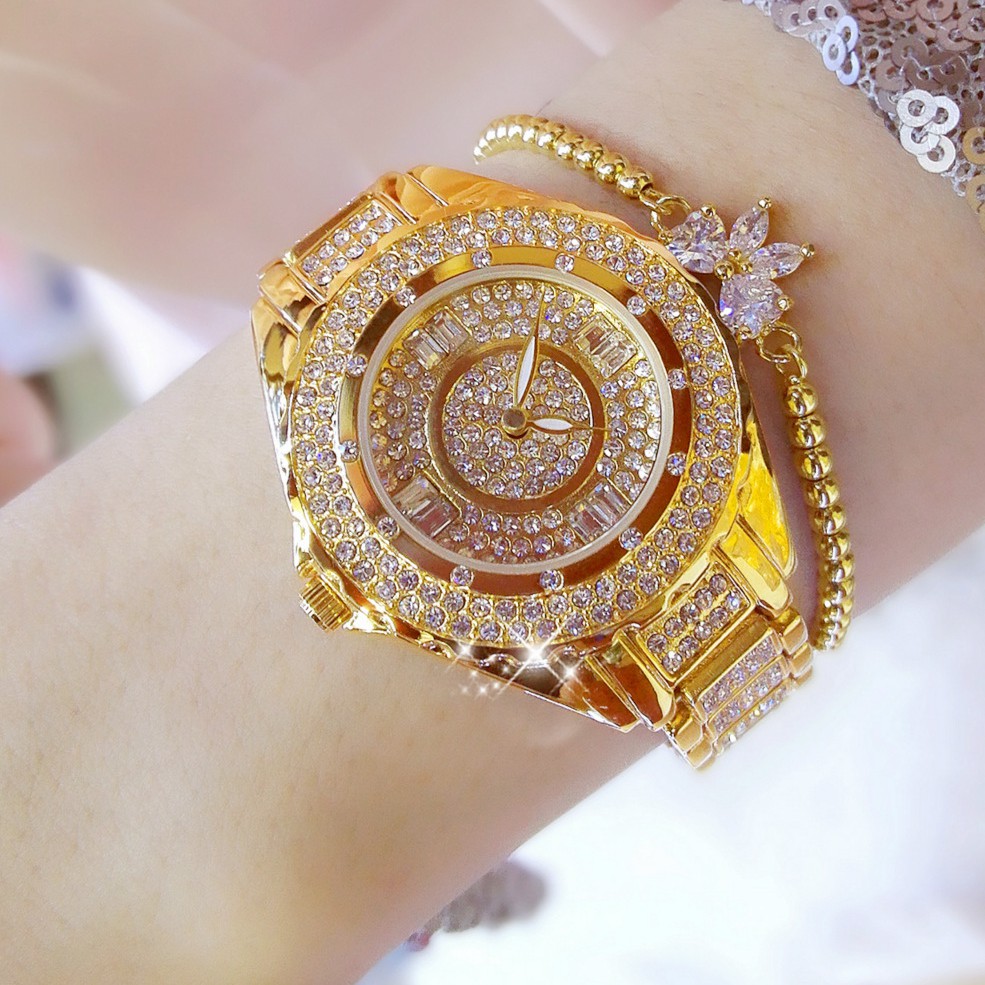 BS bee sister Luxury Quartz Watch Elegant Watch Women Full Diamond Jam Tangan Wanita Office Watch Ladies Gift