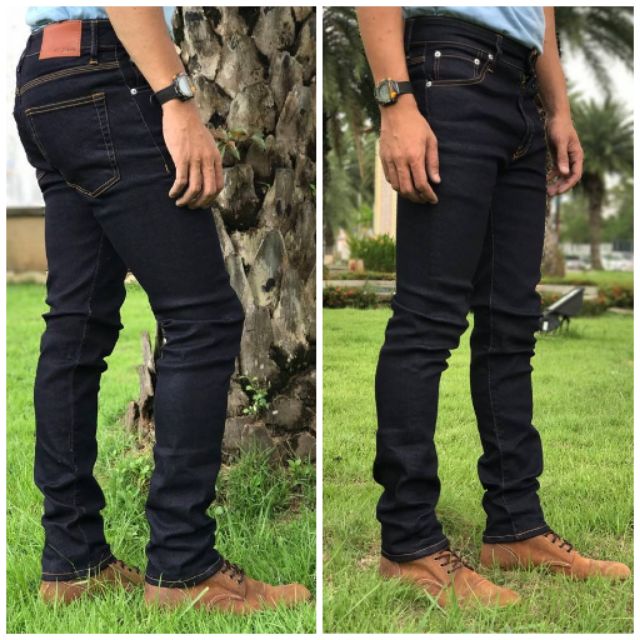 Seluar Jeans Biru Gelap Berkualiti Slimfit Dark Blue + FREE GIFT, Azy Jeans & Co. Original Denim