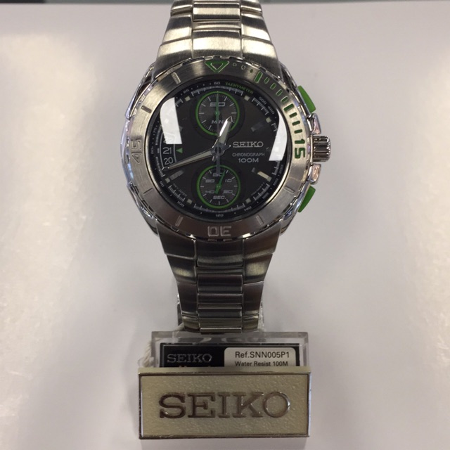 Ready stock) Seiko chronograph watch. Criteria series. 100m water resistant.  | Shopee Malaysia