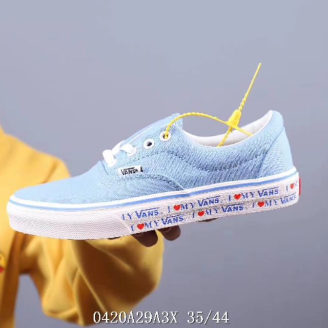 light blue vans