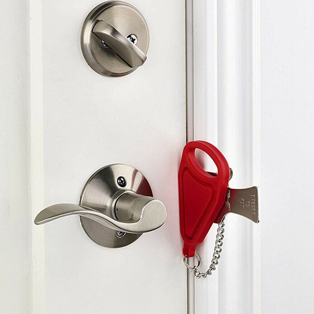 Portable Lock Security Door Buckle Lock Portable Temporary Door