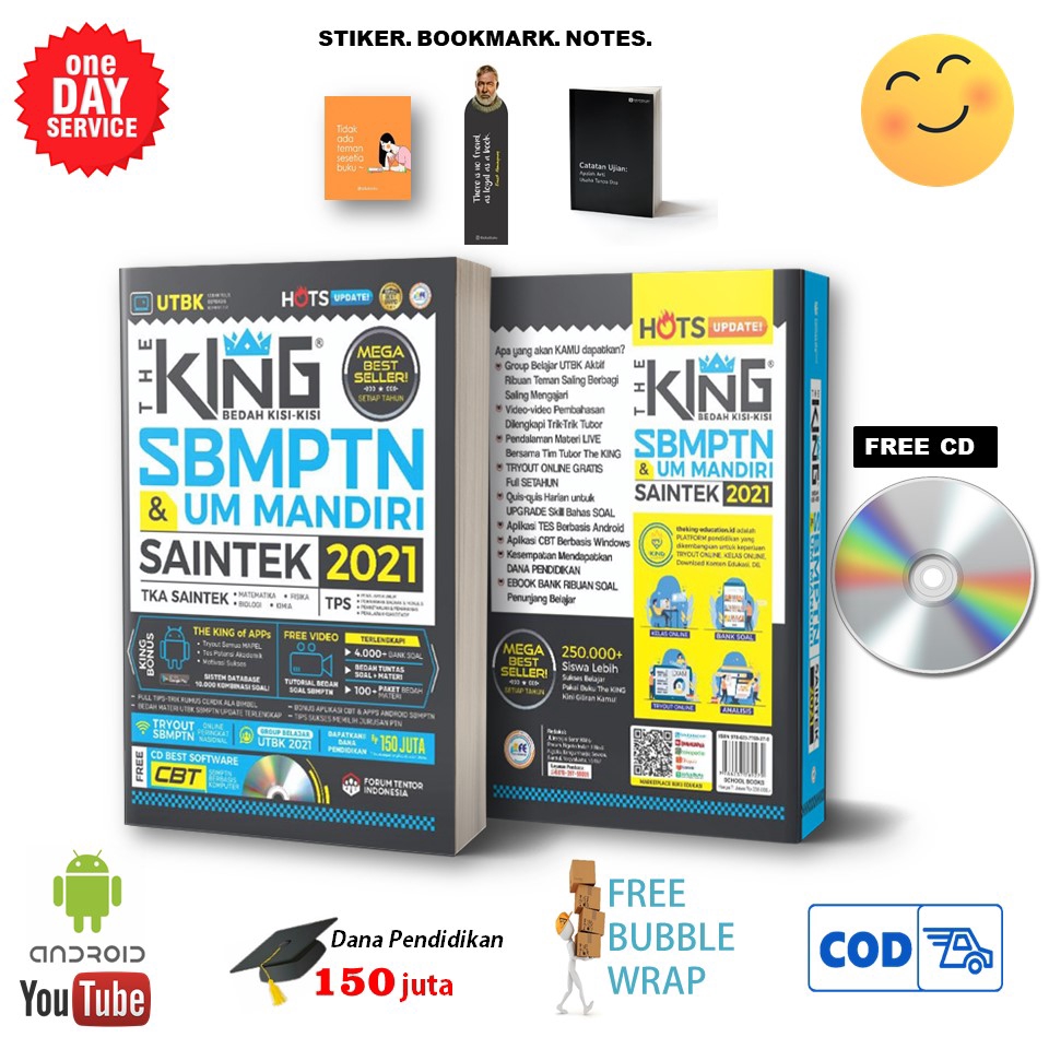 The King Surgery Of The Saintek Sbmptn Um Mandiri 2021 Free Notes Bookmark Shopee Malaysia