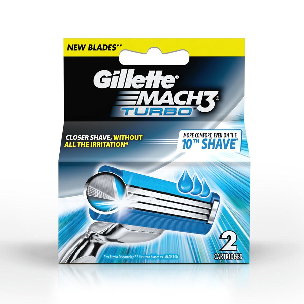 Gillette Mach3 Turbo Refills Refills/4 Refills) | Shopee Malaysia