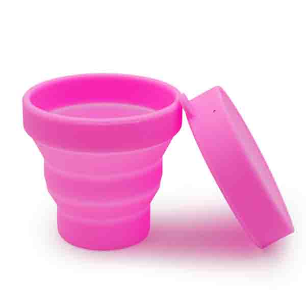 1PC SILICONE FOLDABLE TELESCOPIC DRINKING WATER CUP TRAVEL PORTABLE CAMPING HOME OFFICE