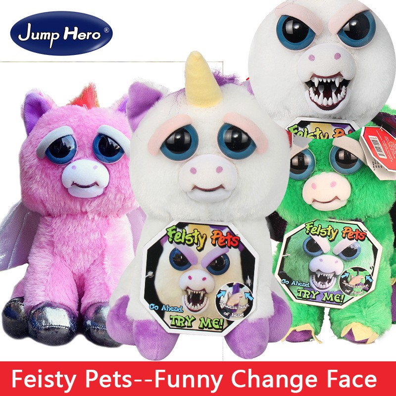 scary face unicorn toy
