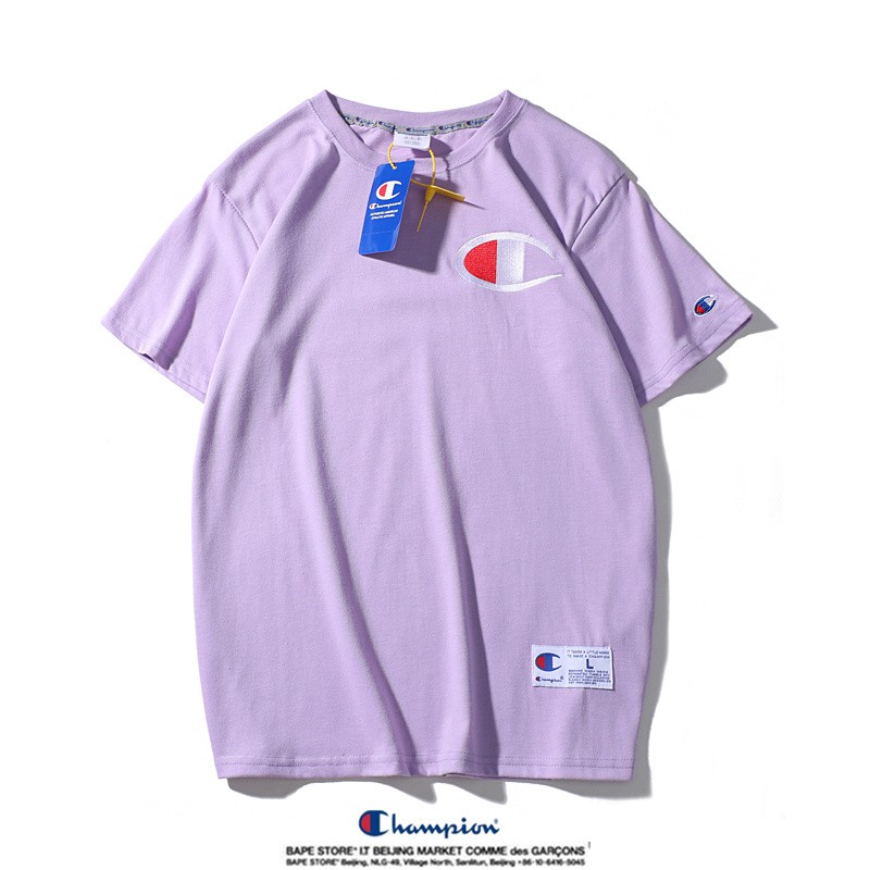 champion t shirt womens purple