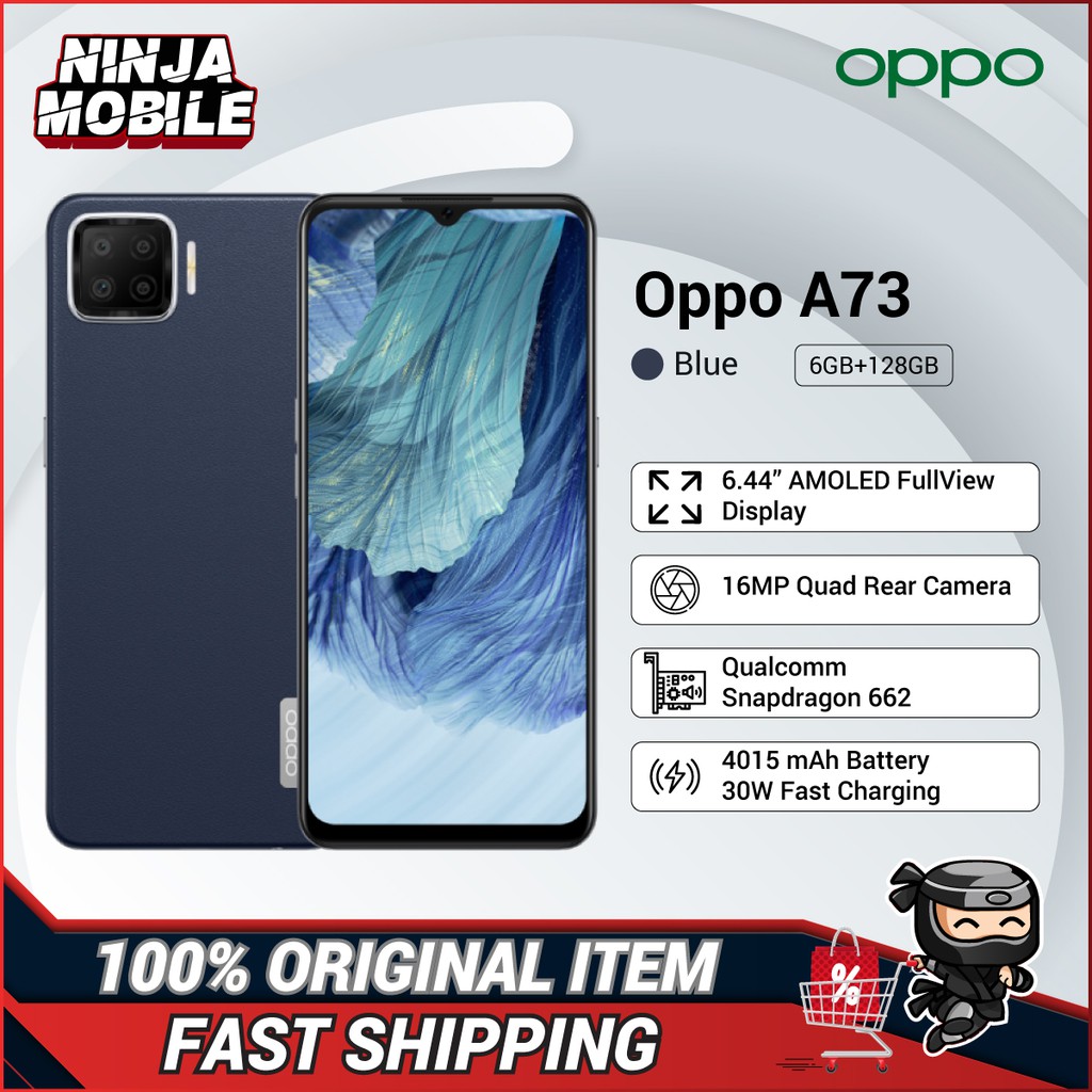 Oppo A73 4g Lte 6gb 128gb Original Oppo Malaysia Set Shopee Malaysia