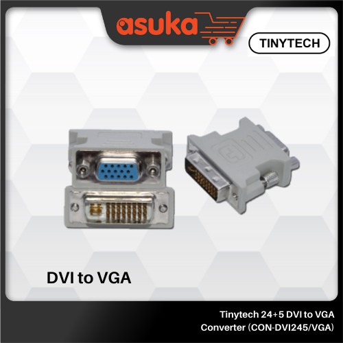 Tinytech 24+5 DVI to VGA Converter (CON-DVI245/VGA)