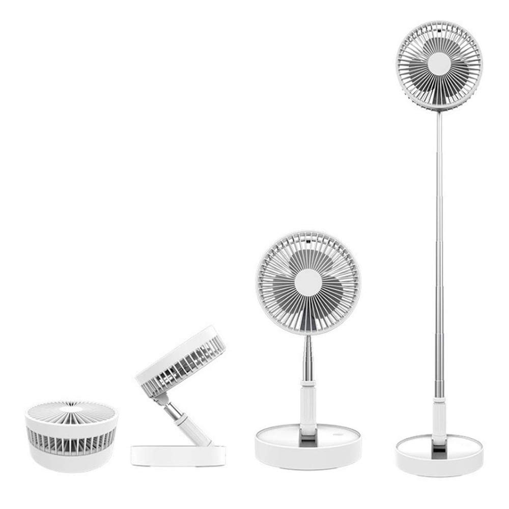 Folding Telescopic Floor Fan Portable Small Usb Mini Desk Fan