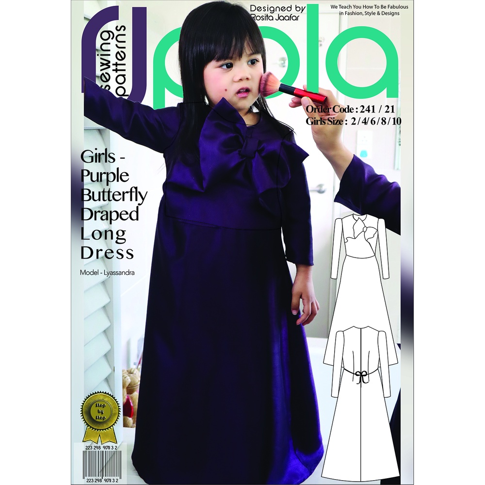 pola dasar jubah halloween