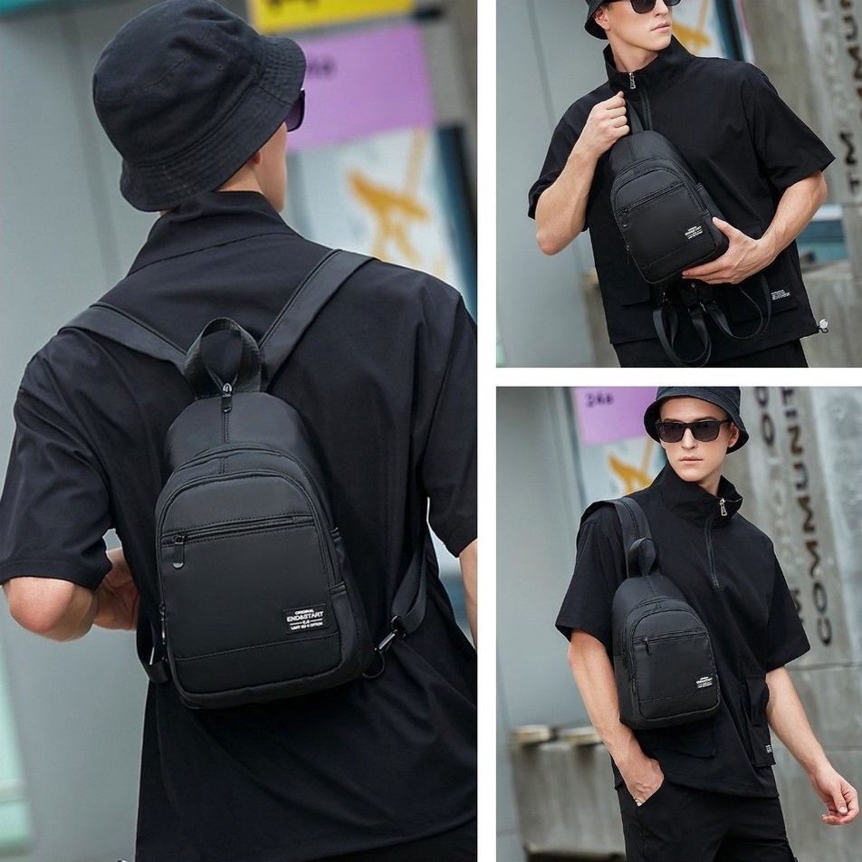 National Fashion Mini Small Backpack Men's Chest Bag Dual-Use Fashion Brand Lightweight Outdoor Sports Trip Small Backpack Men's Bag Women's