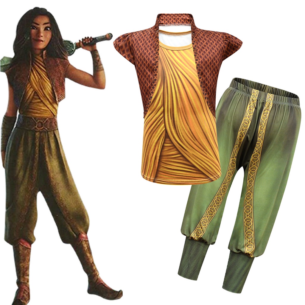 Raya And The Last Dragon Girls Deluxe Raya Costume | eduaspirant.com