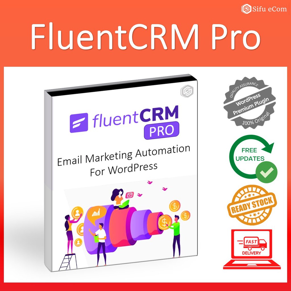 FluentCRM Pro - Email Marketing Automation For WordPress [Lifetime Update + Unlimited Website]