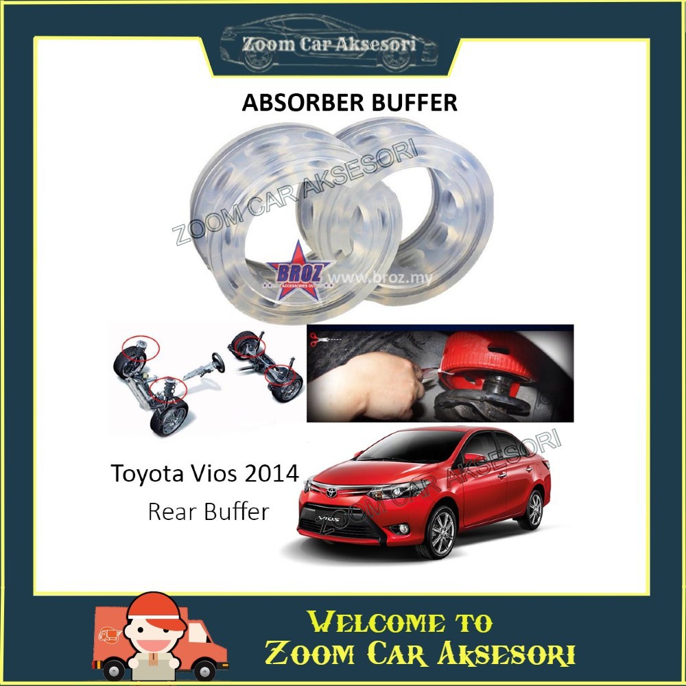 Toyota Vios 2014 Oem Rear C Type Car Shock Absorber Buffer Spring Bumper Power Cushion Buffer Transparent