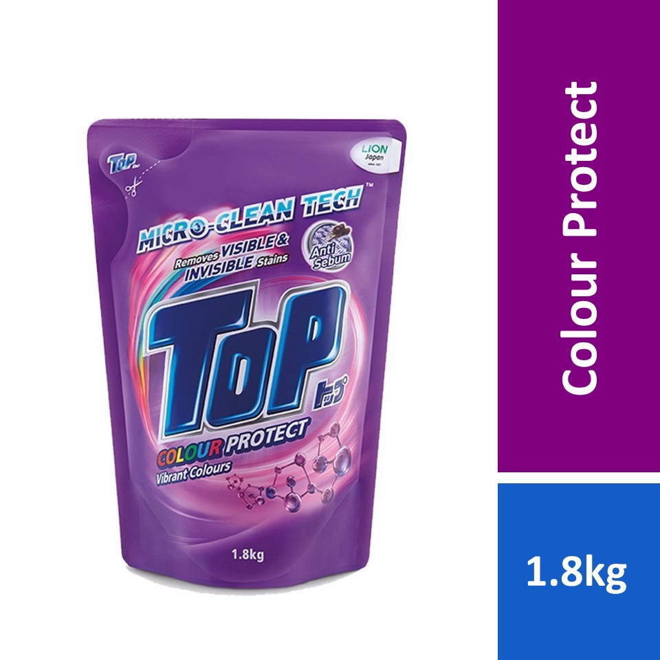 Top Liquid Detergent Colour Protect (Purple) Refill 1.8KG Shopee Malaysia