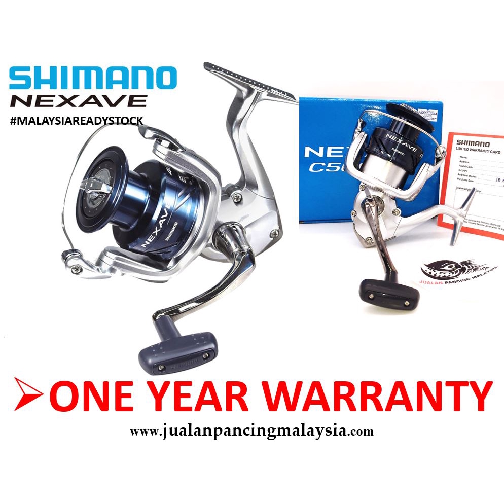 SHIMANO NEXAVE REEL ,MALAYSIA READY STOCK, ONE YEAR WARRANTY BY SHIMANO
