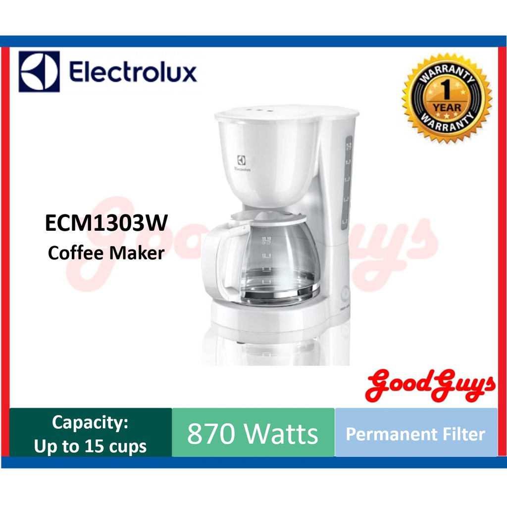 Electrolux ECM1303W Coffee Maker Shopee Malaysia