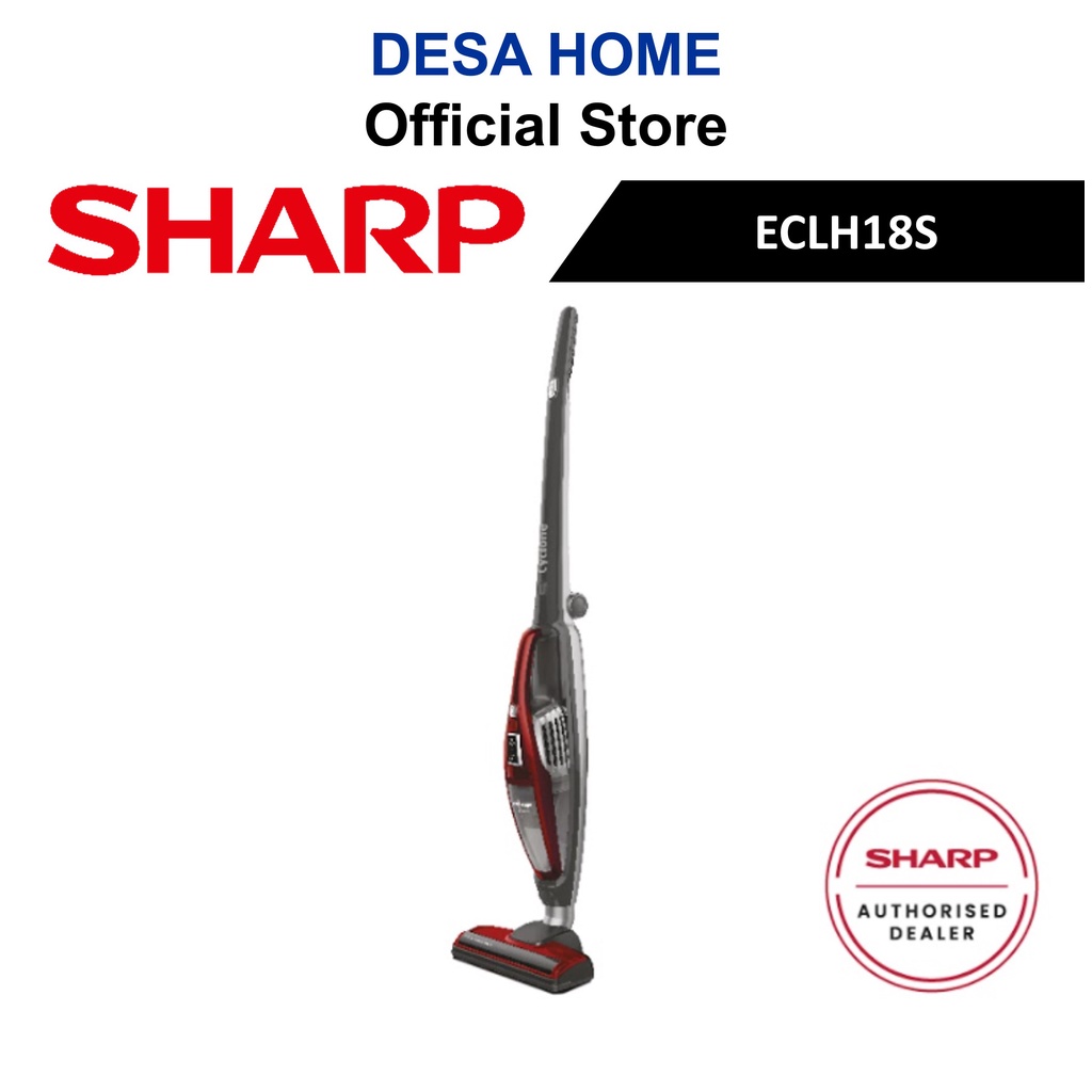 SHARP 150W Cordless Upright Vacuum Cleaner ECLH18S /ECL-H18S
