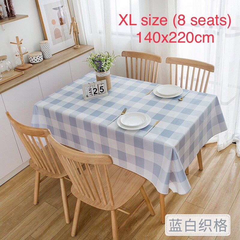 Euro Style Dining Table Cloth (140x180cm) Kain Meja Makan Fashion Instaworthy XL Big size(140x220cm) Lapik Meja