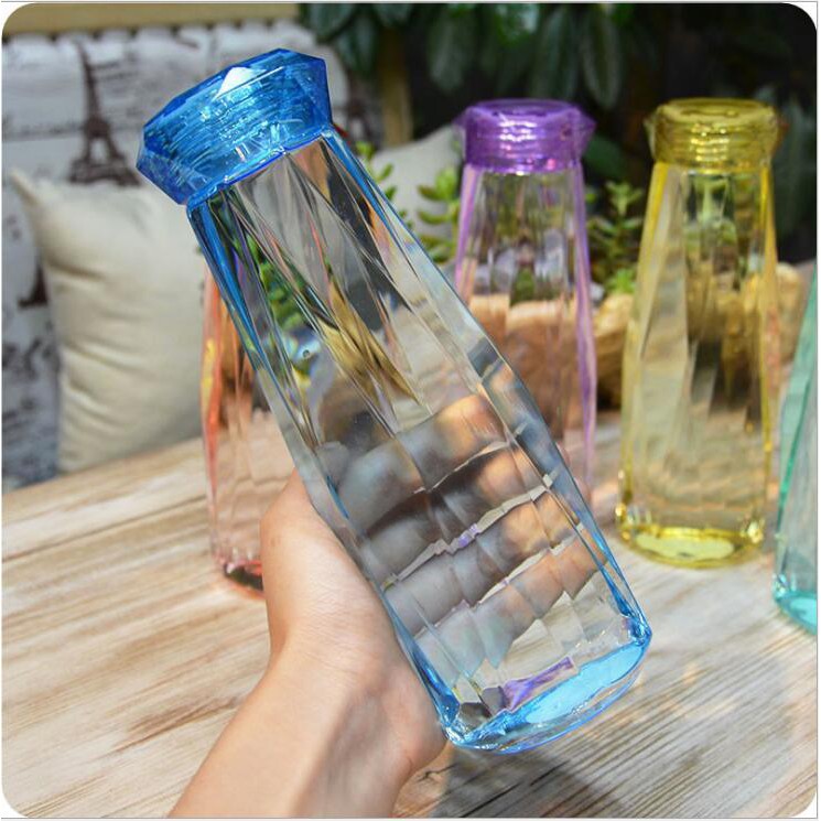 Crystal Kettle Creative Water Bottle Travel Plastic Leakproof