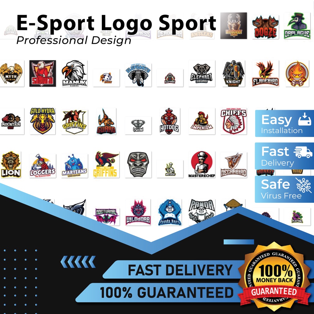 New ESports Logo Creator Professional Design Premium Logo Template