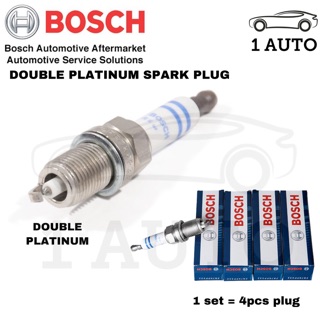 BOSCH DOUBLE PLATINUM SPARK PLUG BMW E90 318i 320i X1 E84 sdrive 18i ...