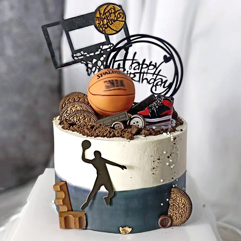 Ready Stock Anime Slam Dunk Basketball Cake Topper Decoration Basketball Shoes篮球蛋糕装饰 Shopee Malaysia