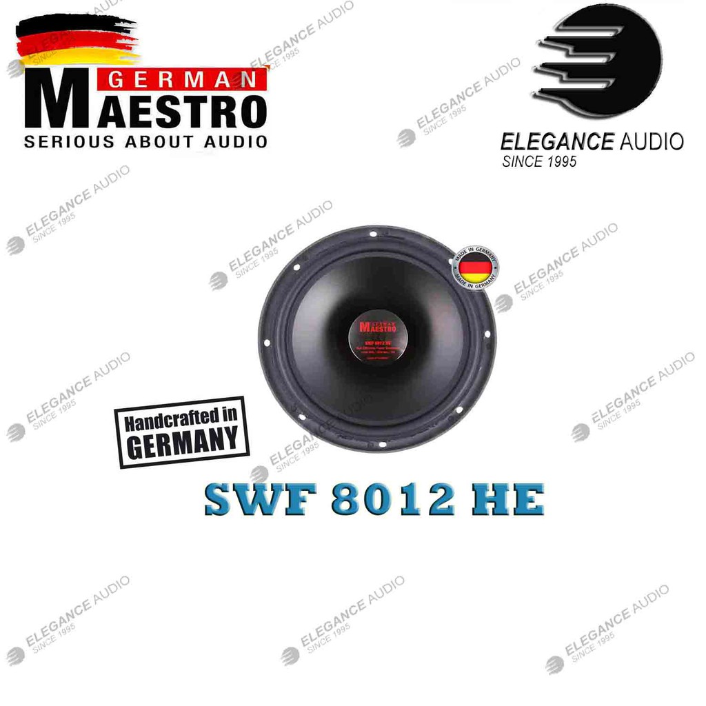 German Maestro Status Swf 8012 He 20cm Subwoofer Ultra Flat Compact 8 Shallow Mount Handcrafted In Germany Shopee Malaysia