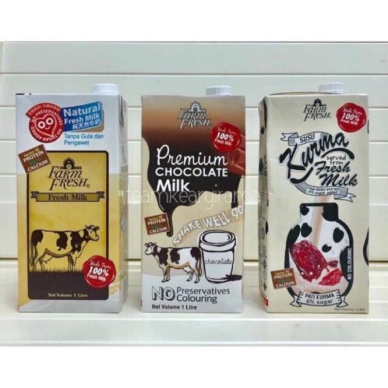 Farm Fresh Susu Kurma Chocolate Fresh Milk Yarra 1liter Shopee Malaysia