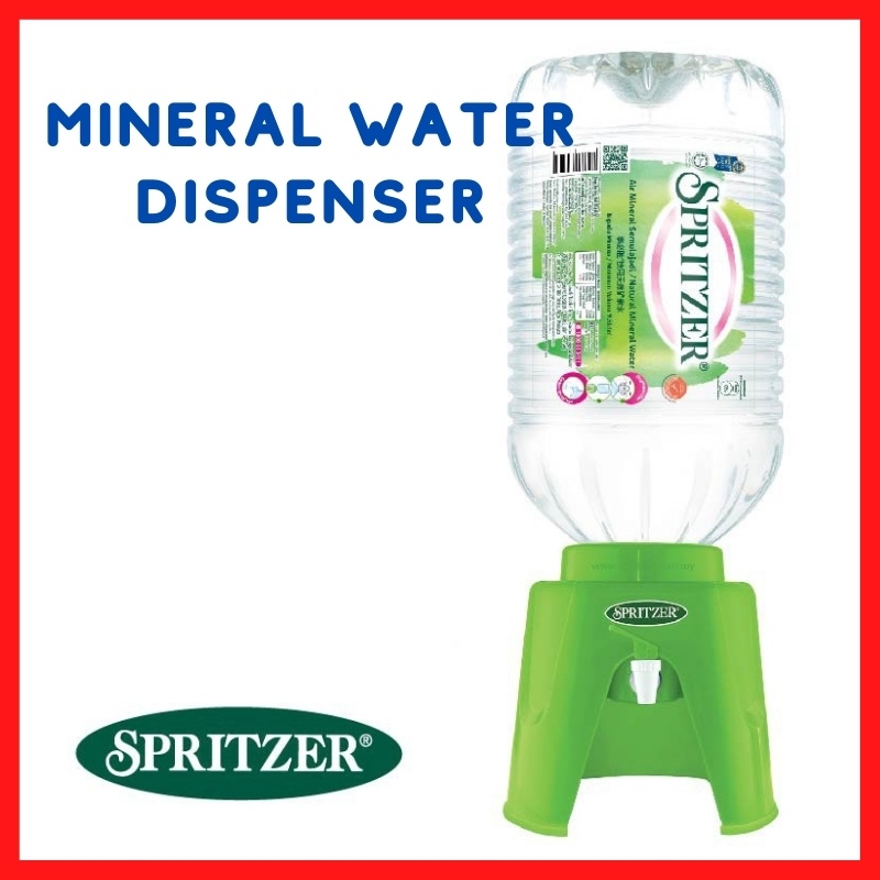 🔥 SPRITZER CLASSIC Classic Edition Mini Dispenser Duotone | BEKAS AIR Mineral Water Dispenser Duotone - Green