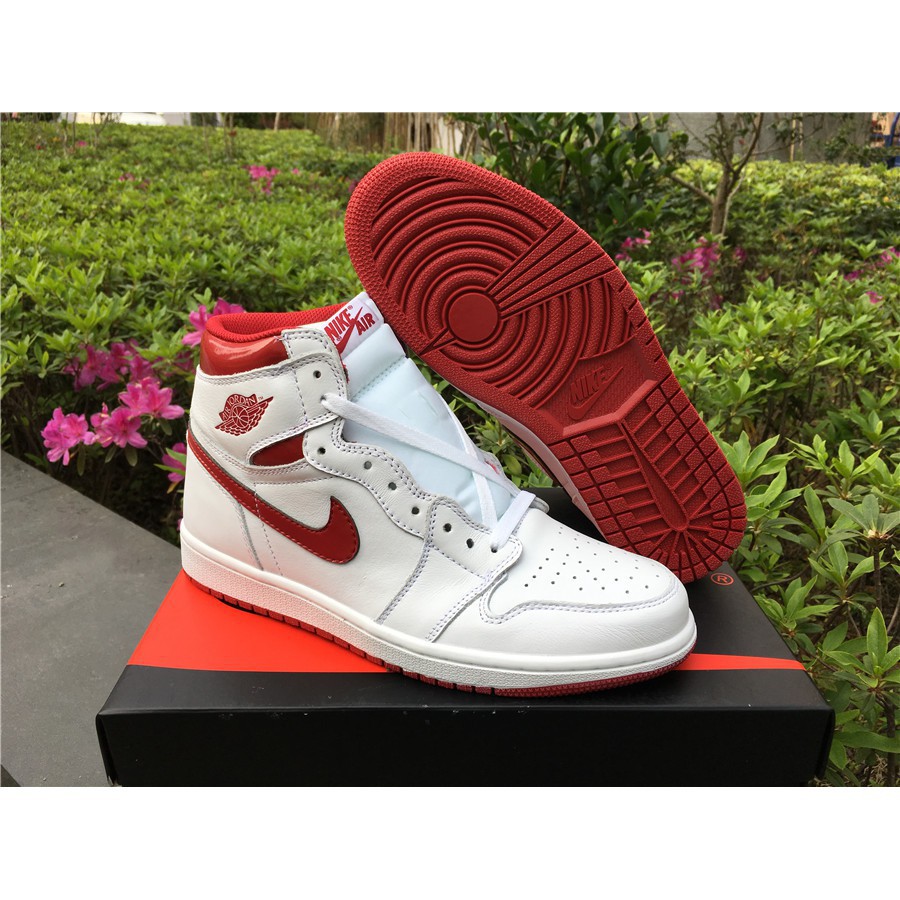 jordan 1 retro high red and white