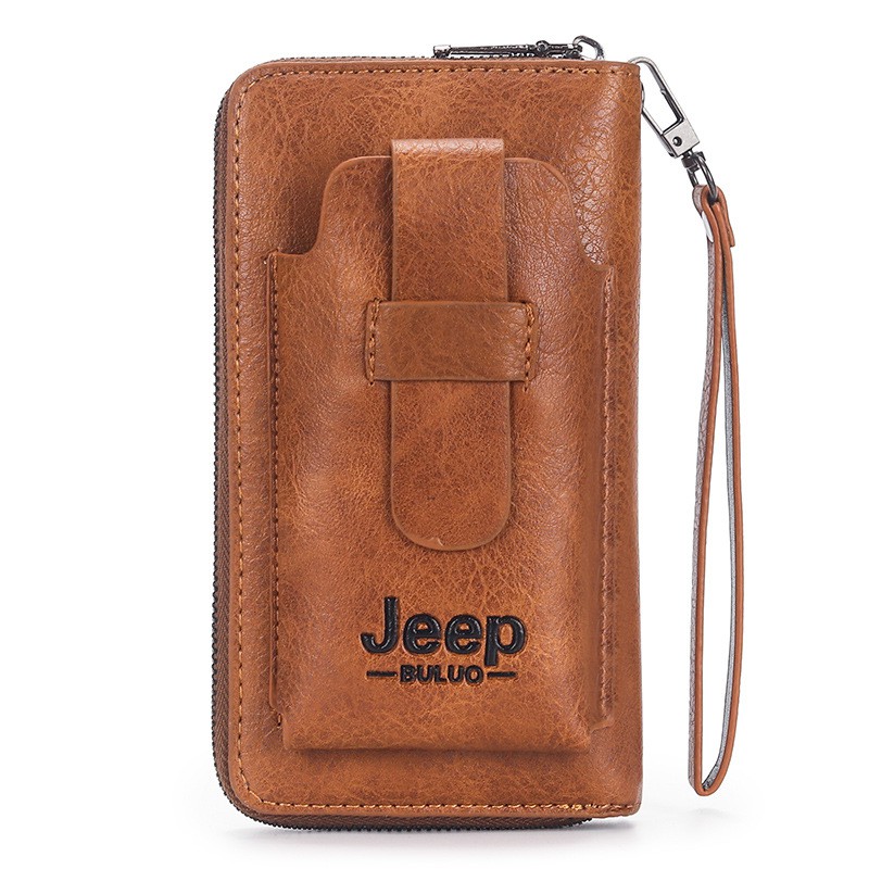2 Pcs Bag Wallet Jeep Buluo Brand Courier Leather Fashion Man Messenger Handbag 