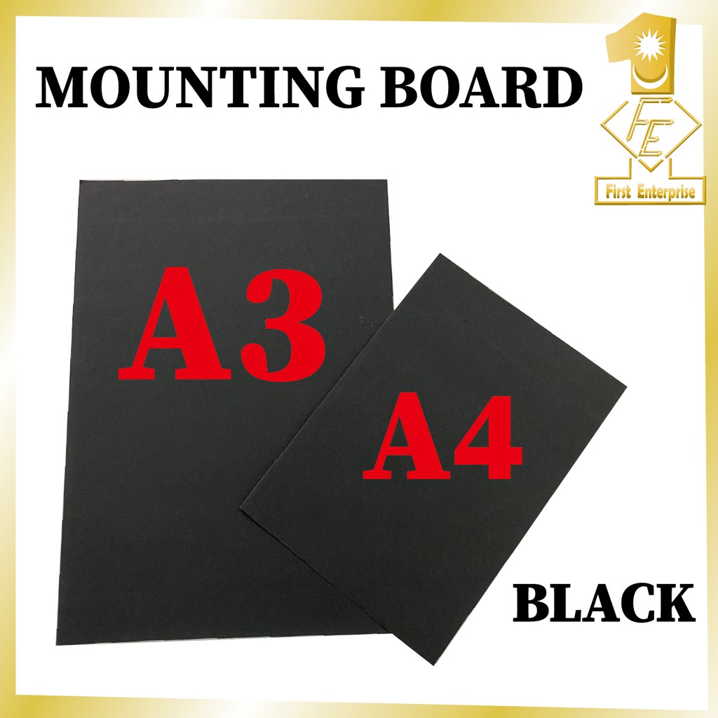 *READY STOCK* Black Mounting Board/Board Hitam/Black Card/Card Hitam