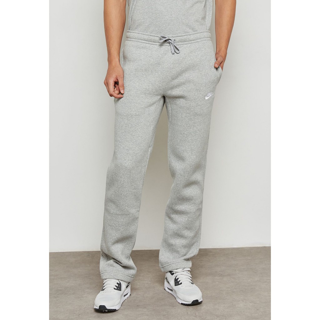 nike club open hem fleece pants